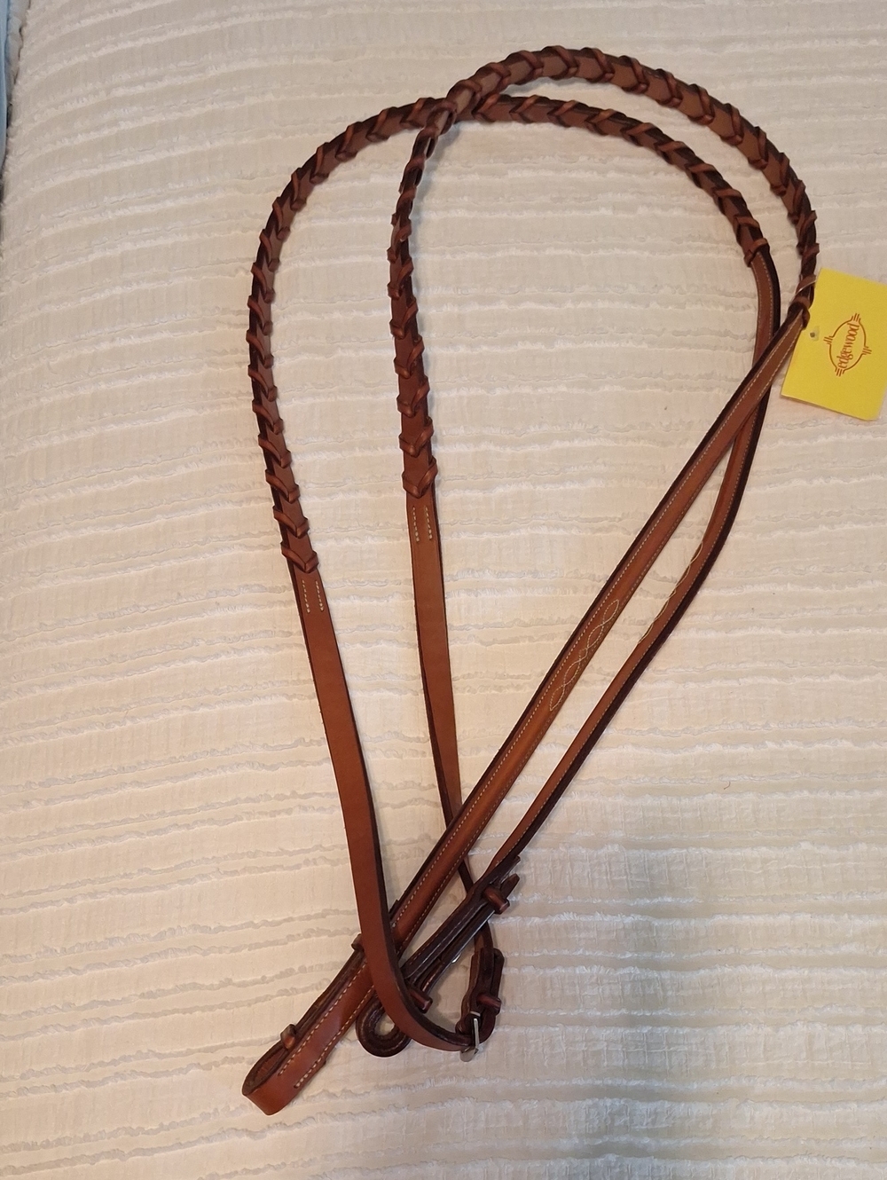 NWT Edgewood Reins - Raised and Fancy Stitched Chestnut Brown